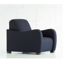 Fauteuil GEORGE, tisus au choix, structure bois